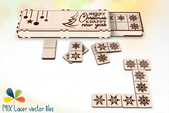 Christmas Snowflake Domino Laser Game: A Festive Laser Cutting Design for Winter Amp Projects