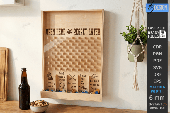 Drink Drop Bar Game Plinko Laser Cut: A Playful Wall Decor Asset for Bold Branding