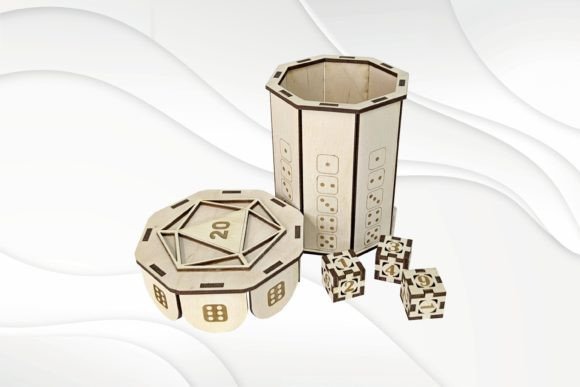 Game Toys Dice in Box: A Laser Cut Design for Creative Content Publishing