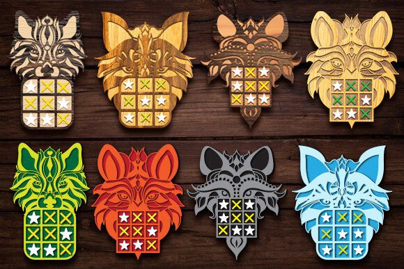 How the Laser Cut Wolf Tic Tac Game Board Bundle Elevates Modern Branding and Marketing Visuals