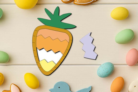 Laser Carrot Kid Game SVG Easter Puzzle for Spring Amp Branding