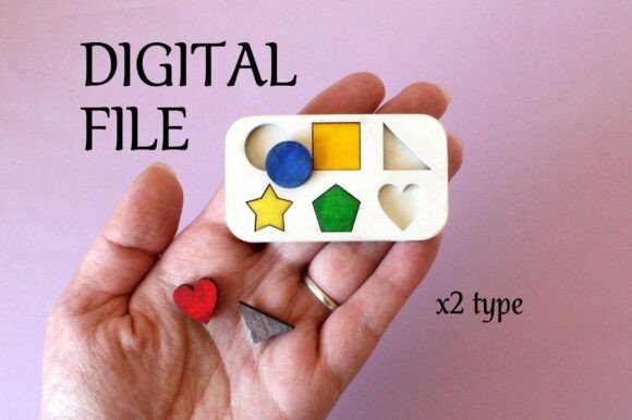 Miniature Dollhouse Wooden Puzzle Game D for Laser-Cut Branding & Toy Design