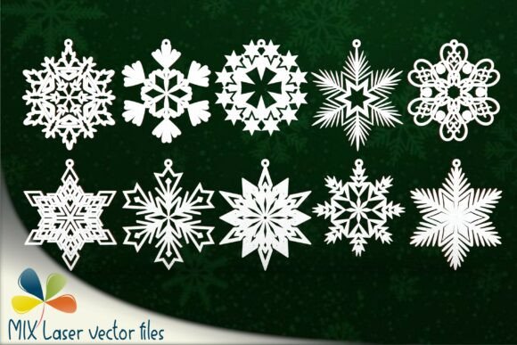 Snowflake Game Pieces SVG Laser Cut: Festive Flair Meets Functional Design